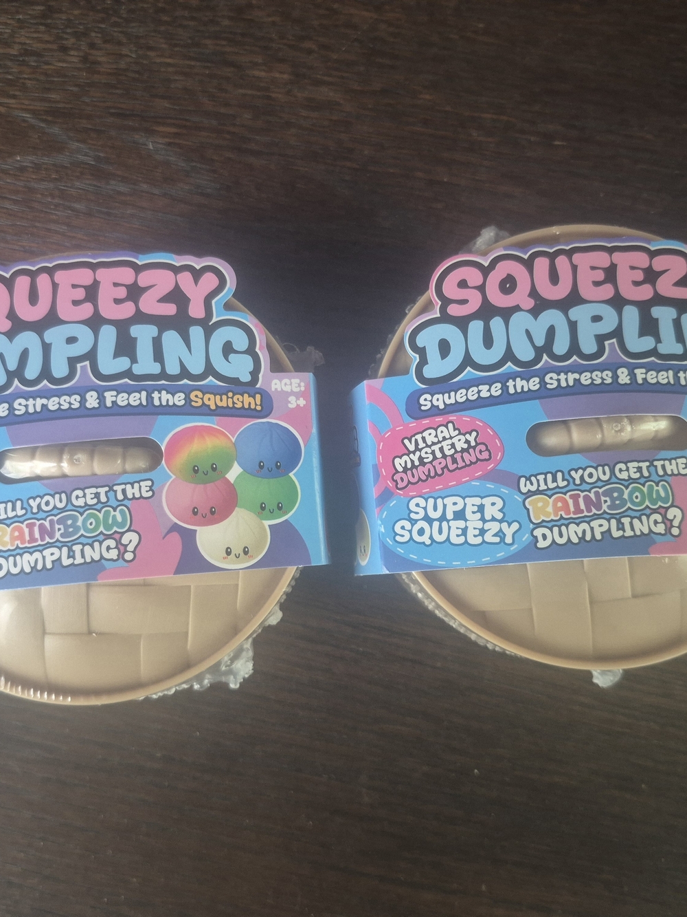 Viral SQUEEZY MYSTERY DUMPLING- Rainbow Dumpling Chaser- New & Sealed lot of 2